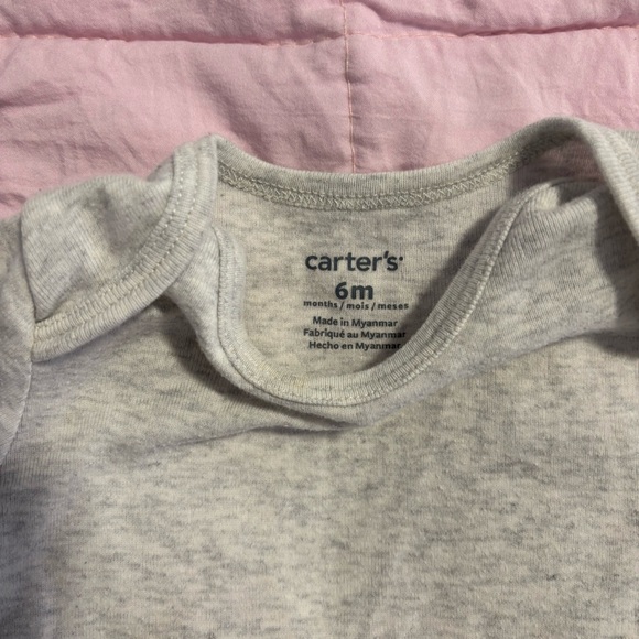 Carter's Purple and White Bodysuits Soft and Stylish One Pieces - Picture 5 of 11